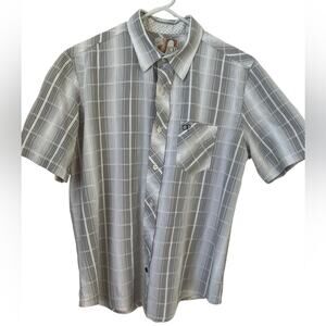 OP Gray Plaid Men's Shirt